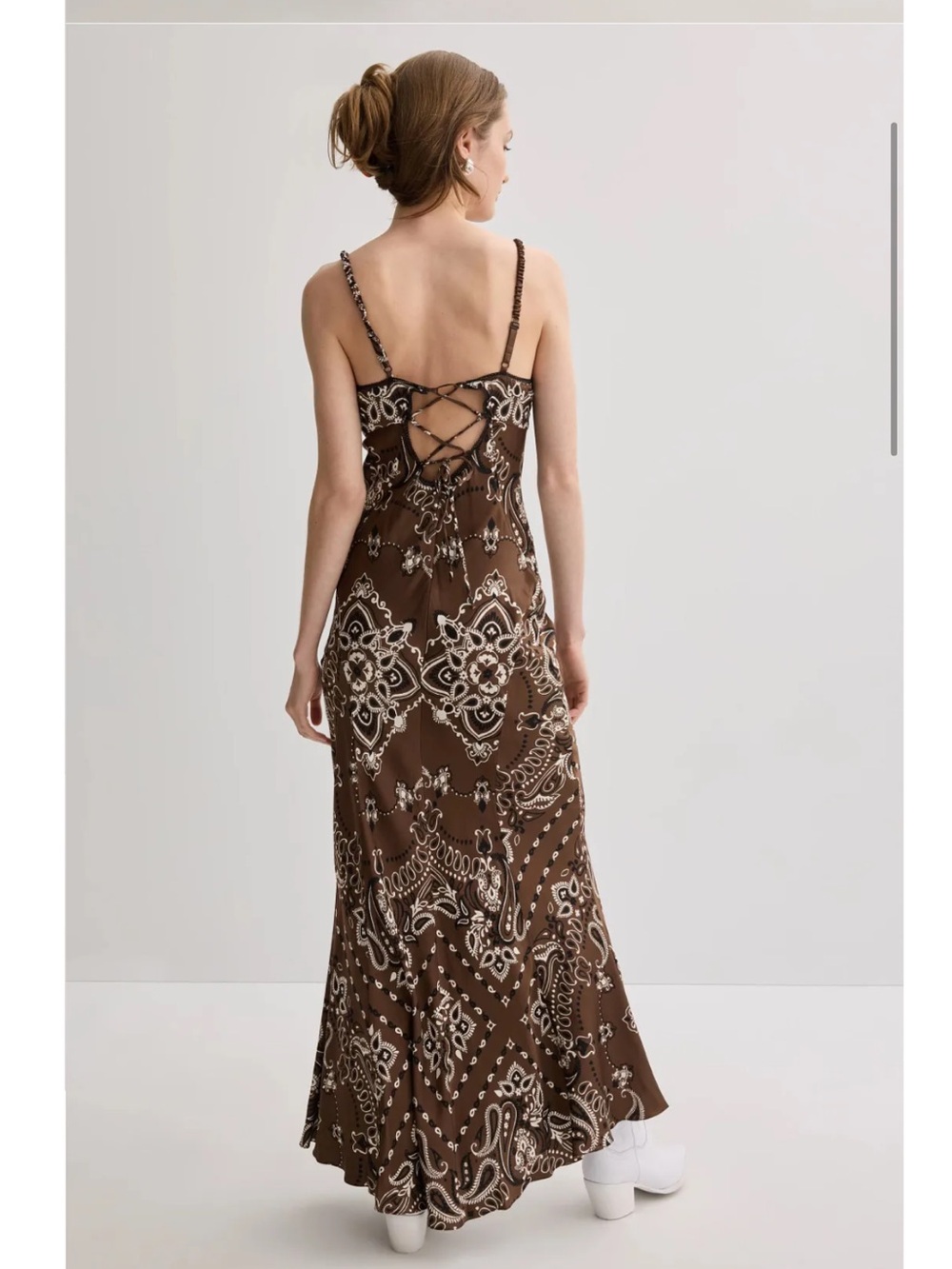 Sandro Bandana Print Midi Dress, US Size: 8 - Picture 2 of 16